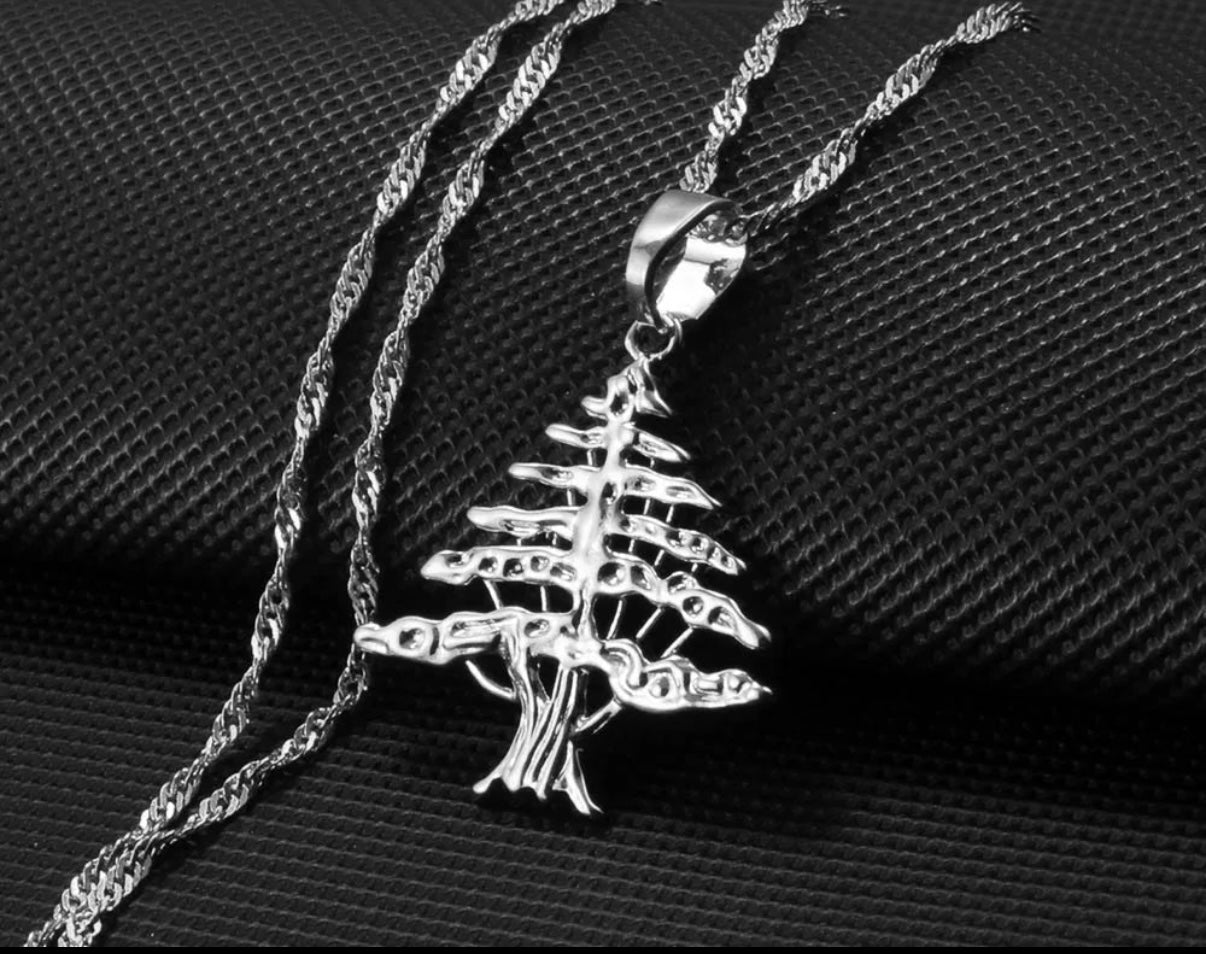 Zedernbaum Halskette | 18k vergoldet | Für Herren und Damen