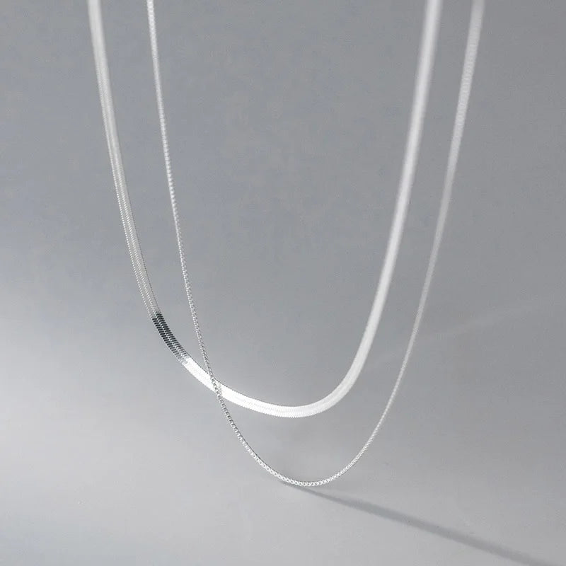 Doppellagige Silberkette | 925er Silber