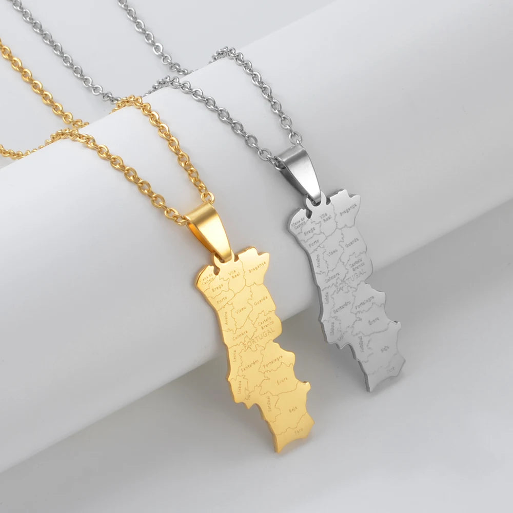Portugal Halskette | 18k vergoldet | Für Herren und Damen