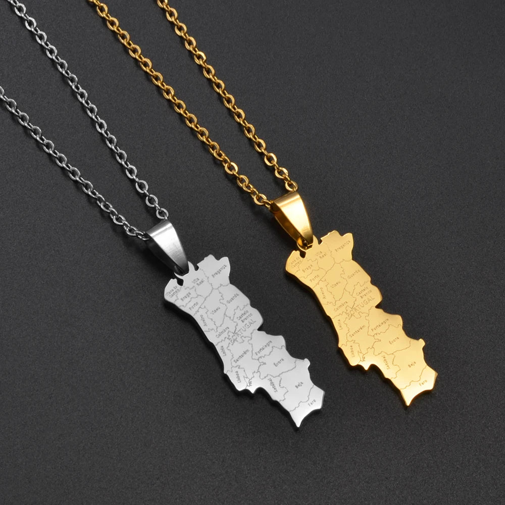 Portugal Halskette | 18k vergoldet | Für Herren und Damen