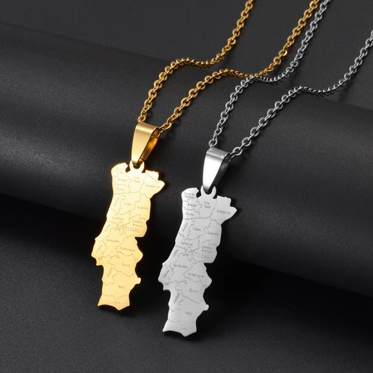 Portugal Halskette | 18k vergoldet | Für Herren und Damen